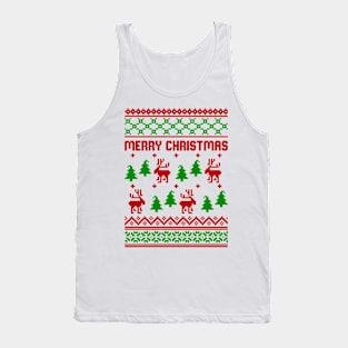 Merry Christmas Ugly Sweater T-Shirt Tank Top